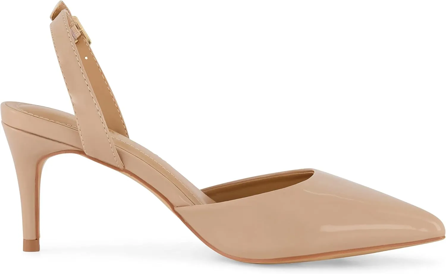 CUSHIONAIRE Women's Petula Sling Back Dress Pump  Memory Foam, Wide Widths Available