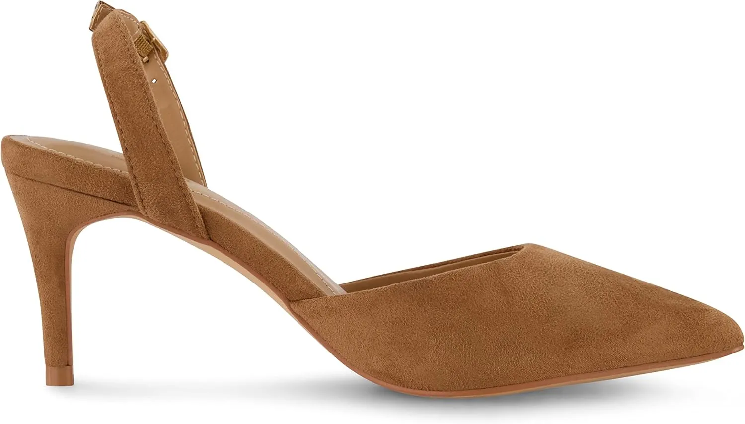 CUSHIONAIRE Women's Petula Sling Back Dress Pump  Memory Foam, Wide Widths Available