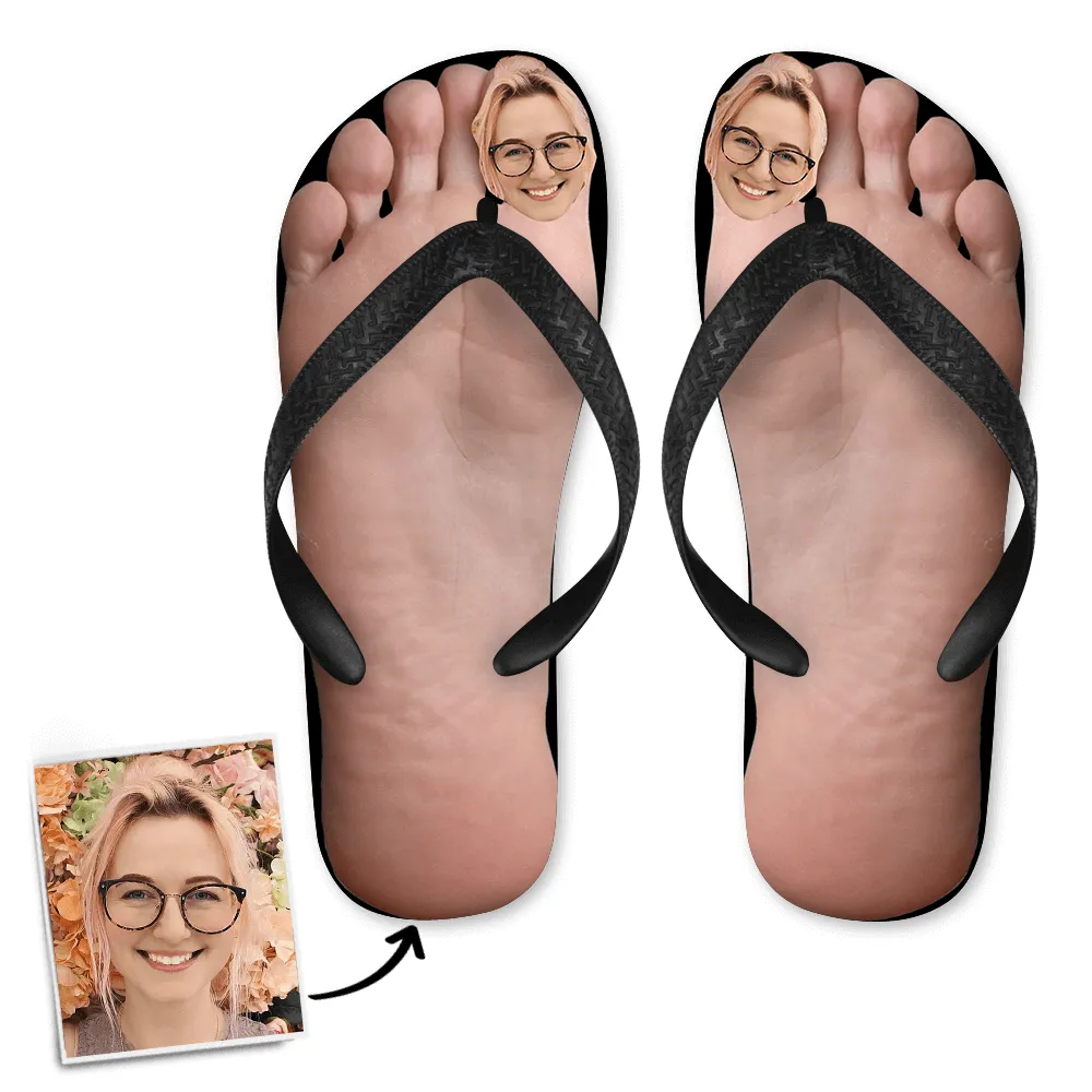 Custom Big Flops Limited-time offer Only available now Flip Photo Toe Face