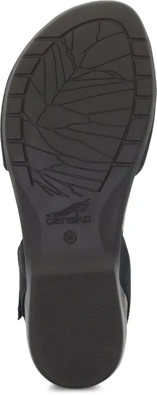 Dansko Black Nubuck Rowan Womens Shoes 6025-105300