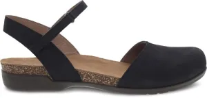 Dansko Black Nubuck Rowan Womens Shoes 6025-105300