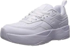 DC Women's E.TRIBEKA Platform Skate Shoe, White, 10 M US