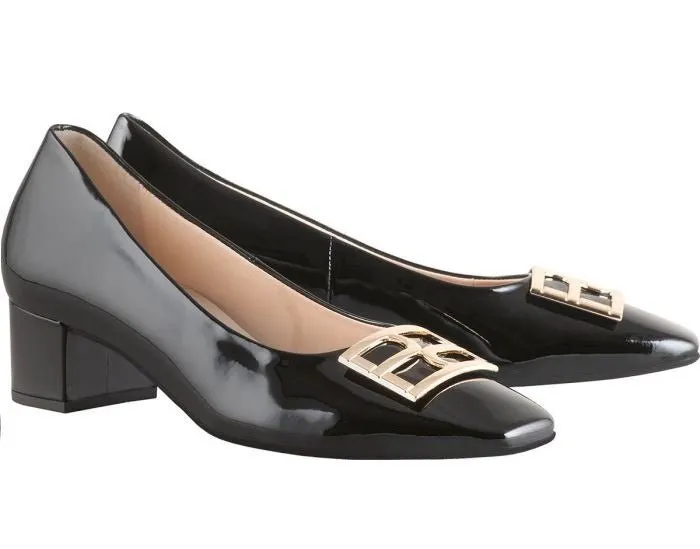 'Delila' women's pump - black patent