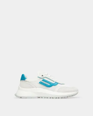 Demmy Mesh And Leather Sneakers In White