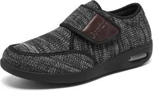 Diabetes Shoes Wide Version Elderly Shoes, No Need to tie Shoelaces Anti-Skid Breathable Light Expansion Foot Walking Edema Thickened and Widened Sole Walking Shoes