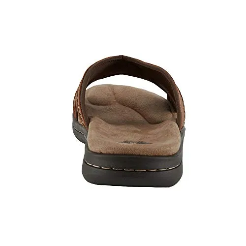 Dockers Men's Slide Sandal, Rust, 10 Wide
