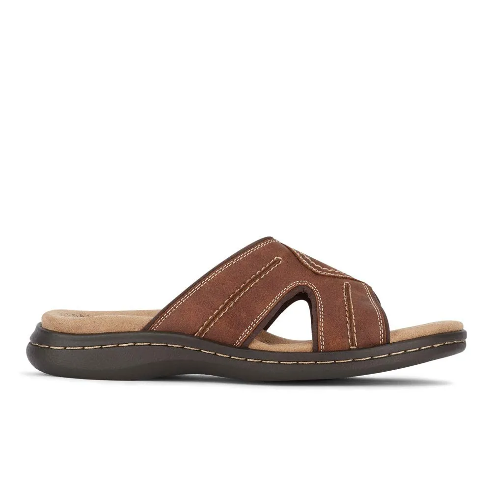 Dockers Men's Slide Sandal, Rust, 10 Wide