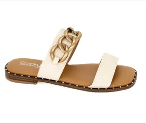 Double Strap Sandal w/Chain