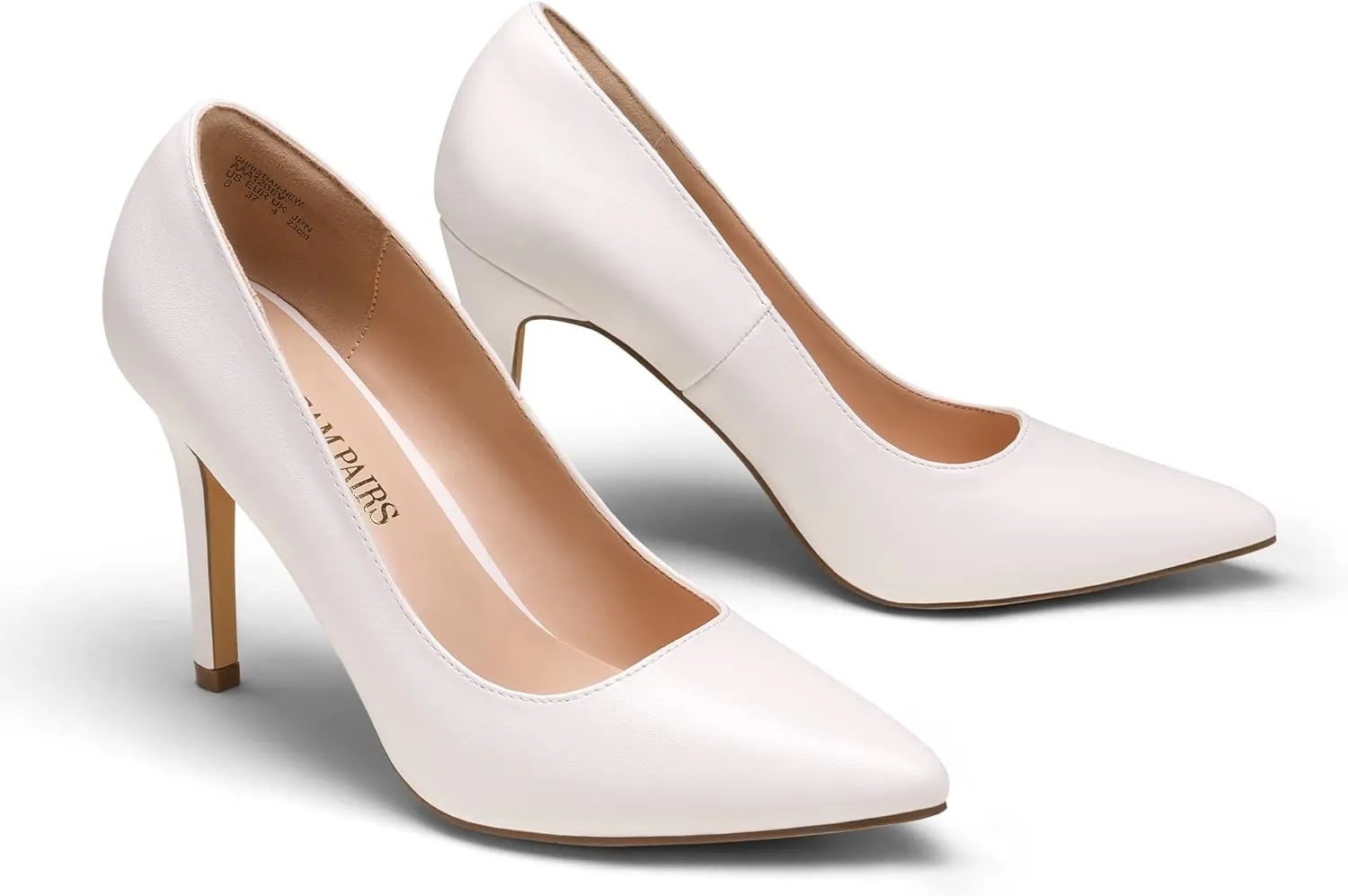 DREAM PAIRS Women's Closed Toe High Heels Dress Pointed Toe Wedding Pump Shoes