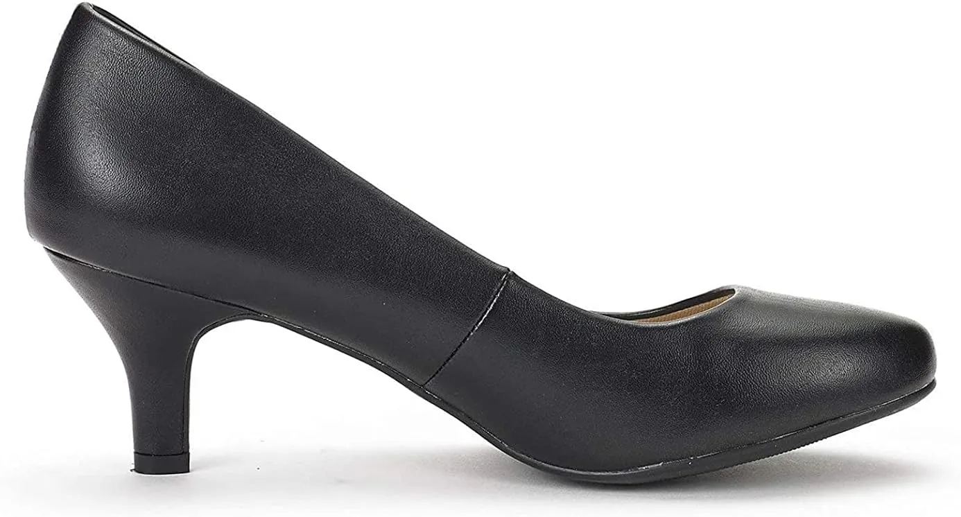 DREAM PAIRS Women's Dress Comfortable Low Heel Pump Shoes