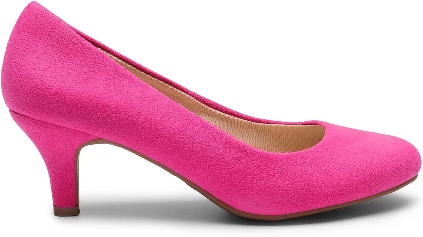 DREAM PAIRS Women's Dress Comfortable Low Heel Pump Shoes
