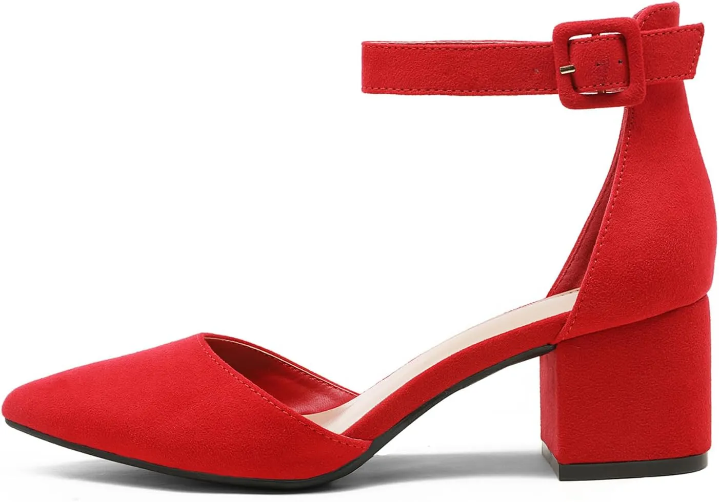DREAM PAIRS Women's Low Heel Pump Shoes