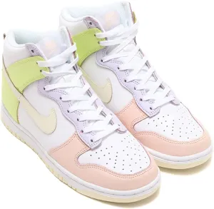 Dunk High Cashmere Womens Lifestyle Shoe (White/Cashmere/Lemon Twist)