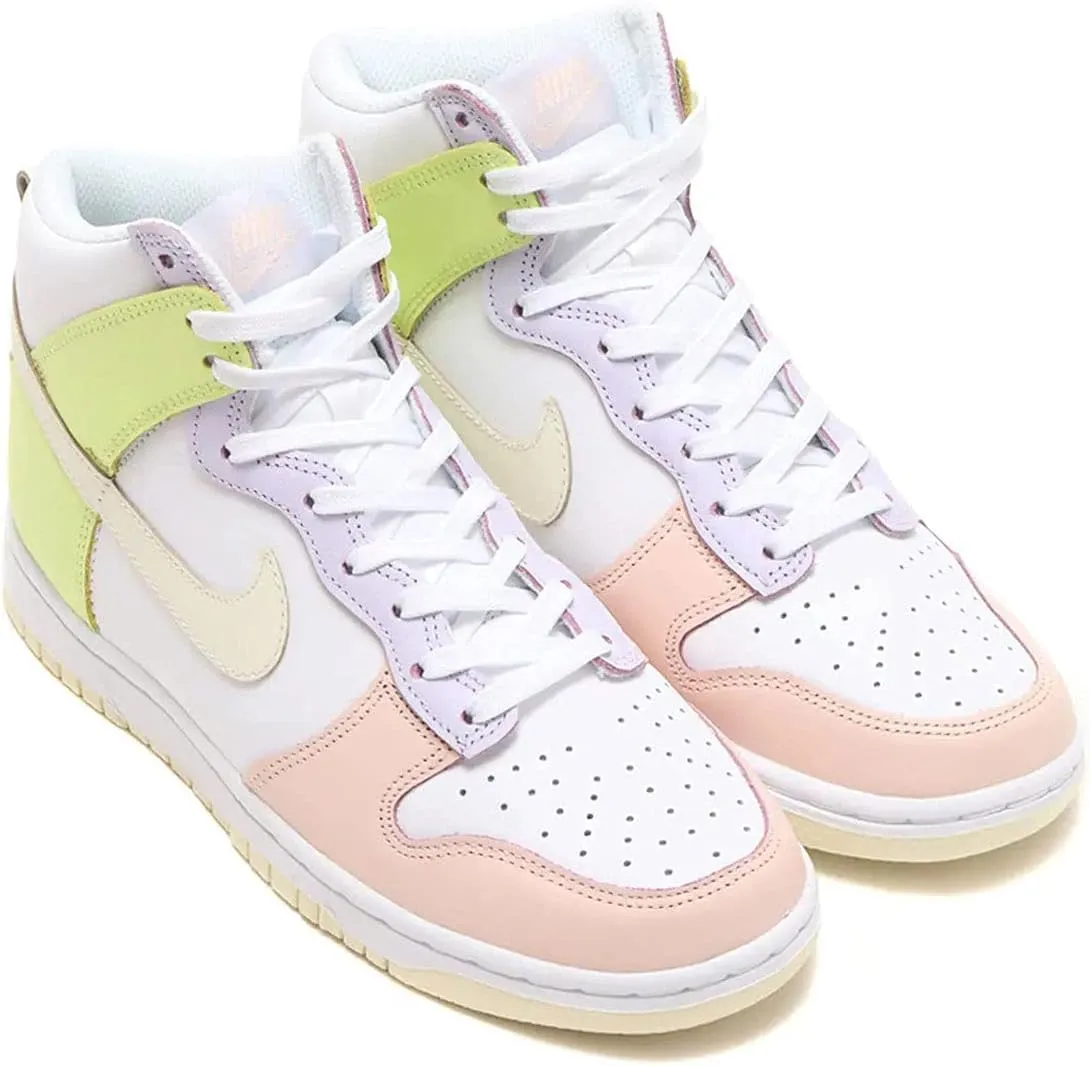 Dunk High Cashmere Womens Lifestyle Shoe (White/Cashmere/Lemon Twist)