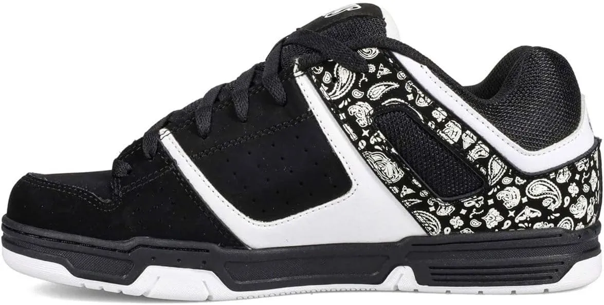 DVS Men's Remix Skate Shoe, Black White Pink, 11.5