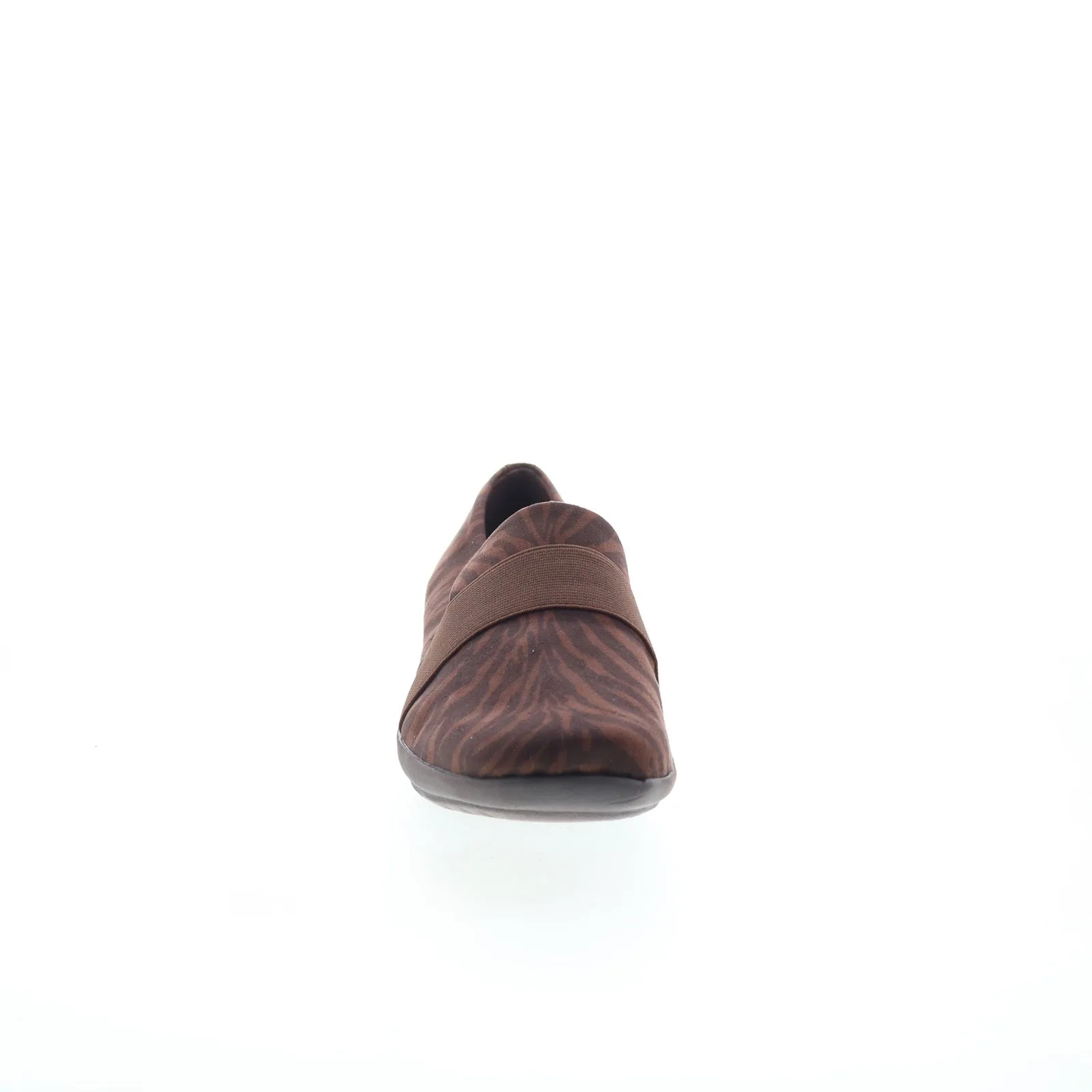 Easy Spirit Audrey 2 SEAUDREY2 Womens Brown Canvas Loafer Flats Shoes