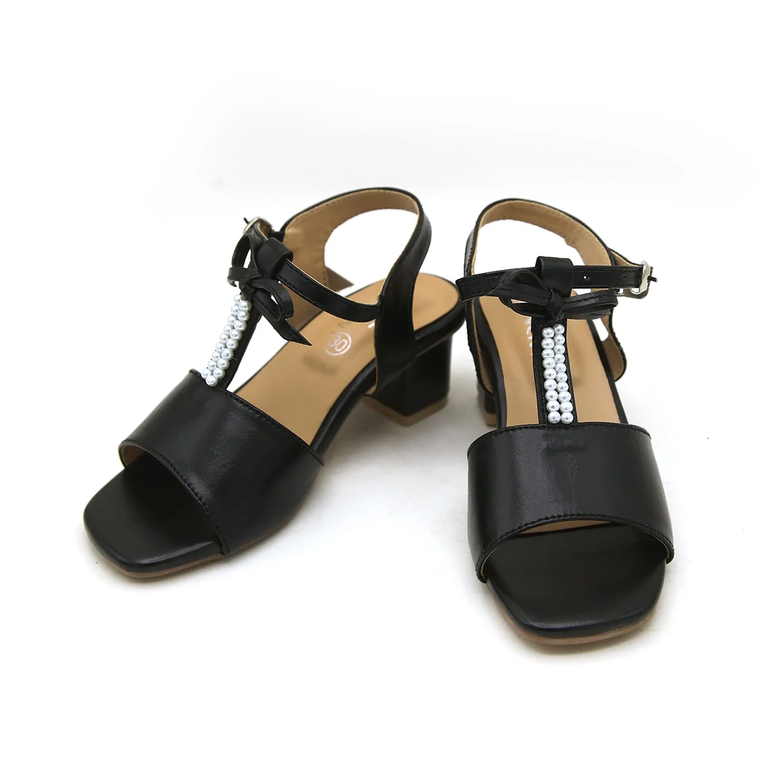 Eminent Girls Heel Sandal - Black