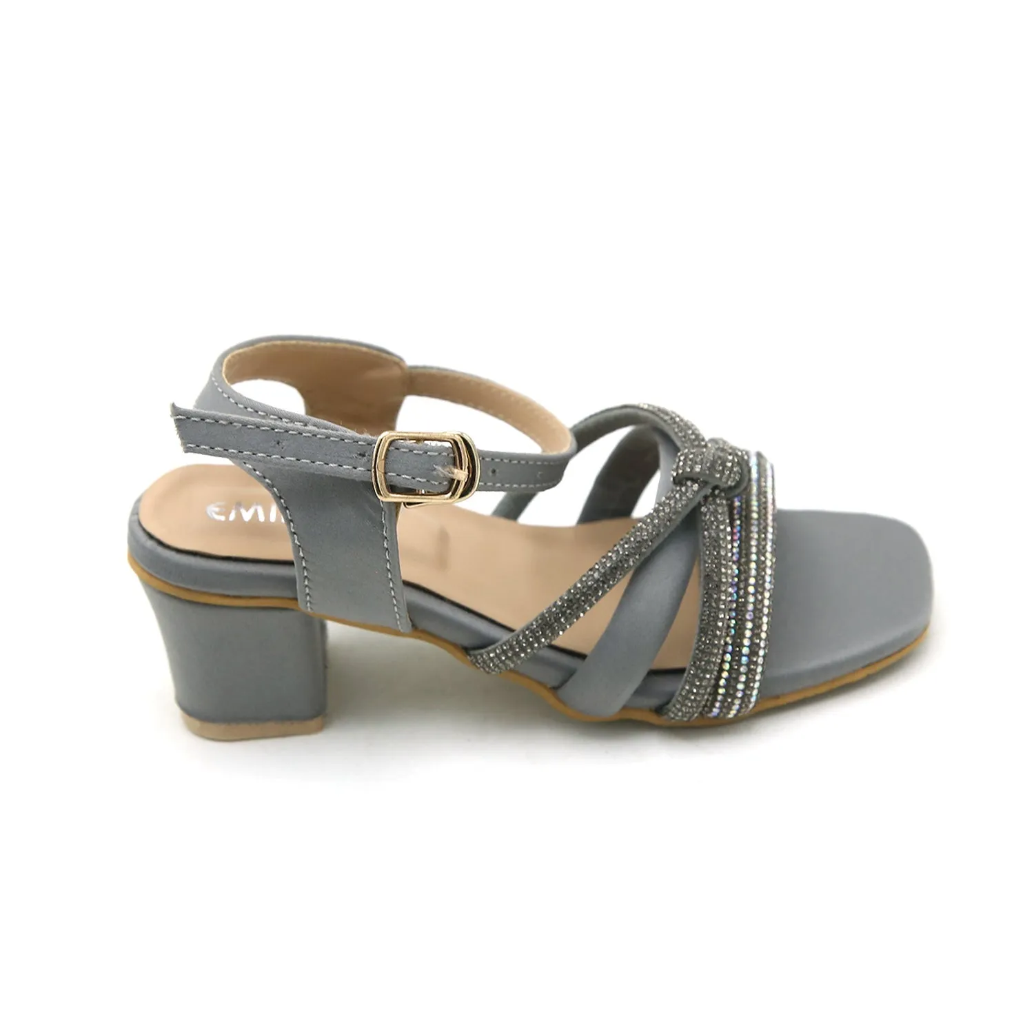 Eminent Girls Heel Sandal - Grey