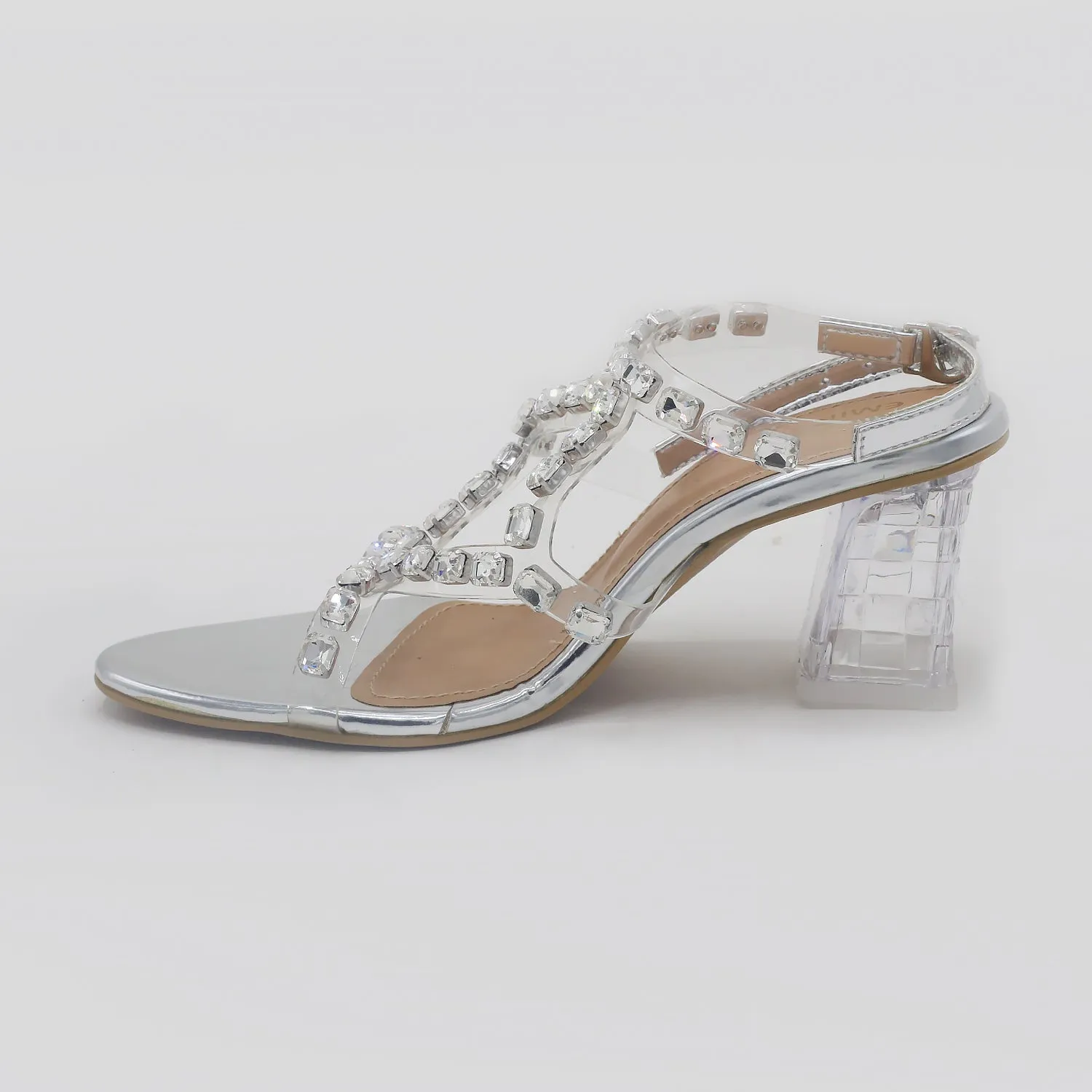 Eminent Women's Heel Sandal - Silver