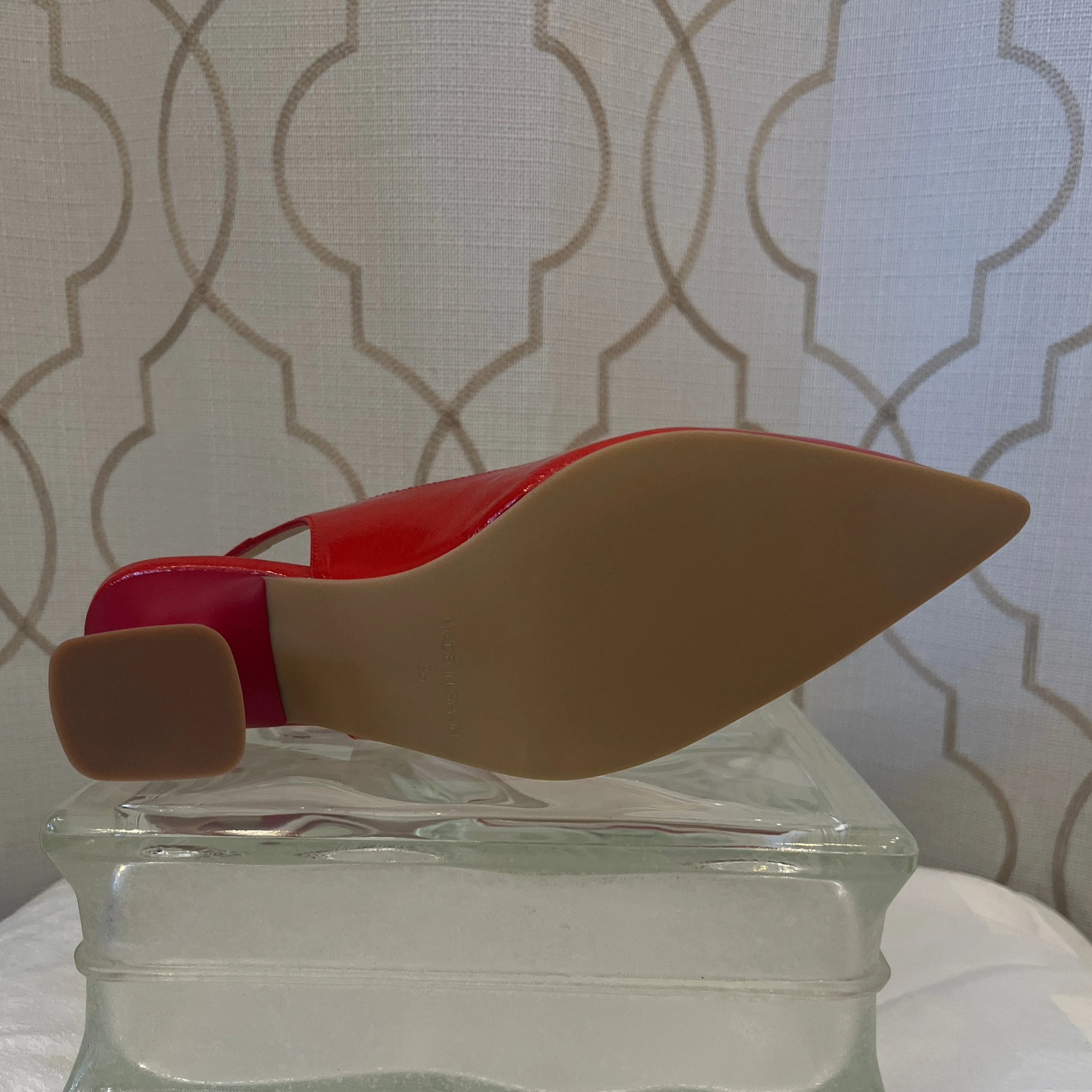EZZIO SPAIN FIESTA RED SLINGBACK PUMP