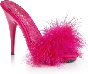 Fabulicious Women's Poise-501F Marabou Slipper