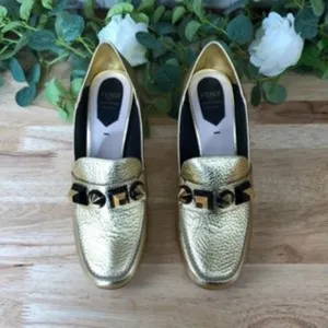 Fendi Convertible Pump, Size 7.5US / 38EU - Metallic