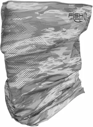 Fish Monkey UPF 50  Flared Face Guard and Four Way Stretch with Glasses Fog Resistant Technology for Men and Women
