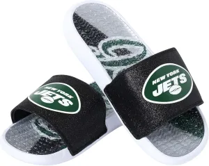 FOCO Women's NFL Glitter Gel Slide Sandal