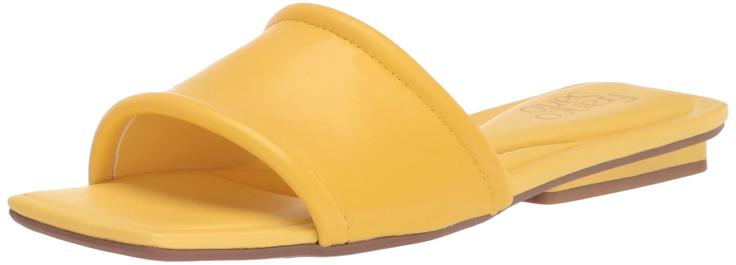 Franco Sarto Womens Caven Slide Sandal Yellow 5.5 M