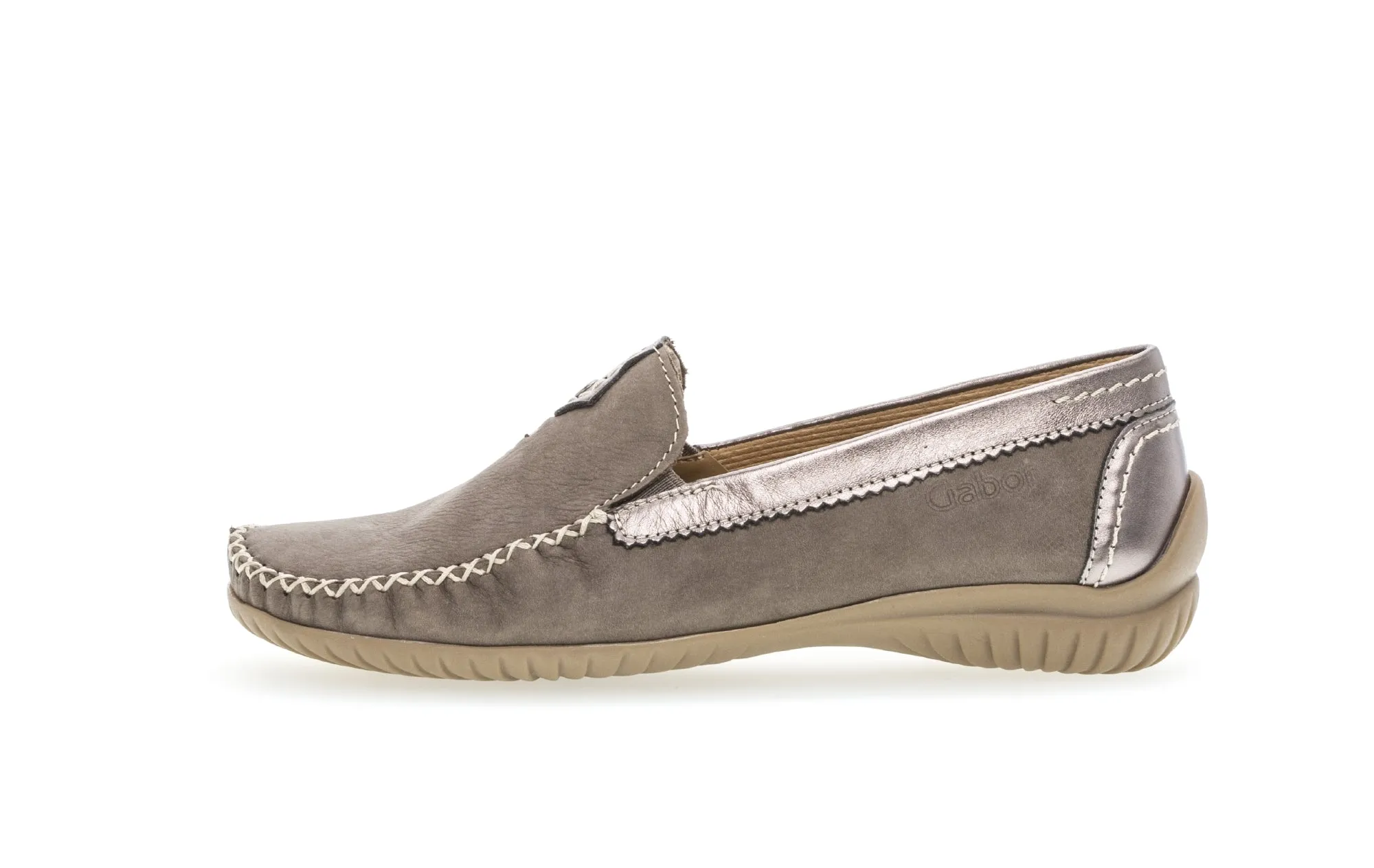 GABOR - 26.090.31 FLAT LOAFER - DARK TAUPE