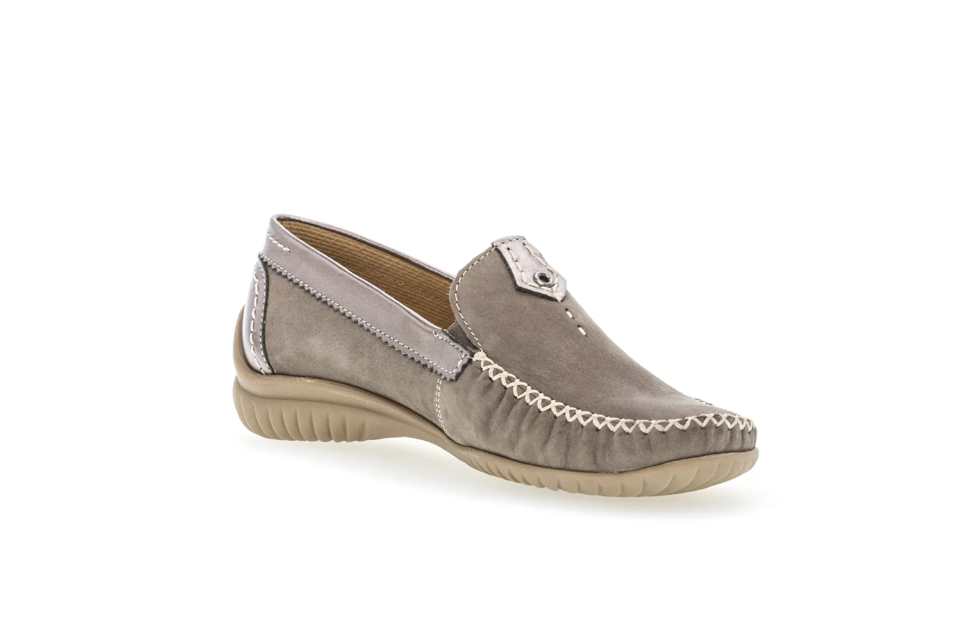 GABOR - 26.090.31 FLAT LOAFER - DARK TAUPE