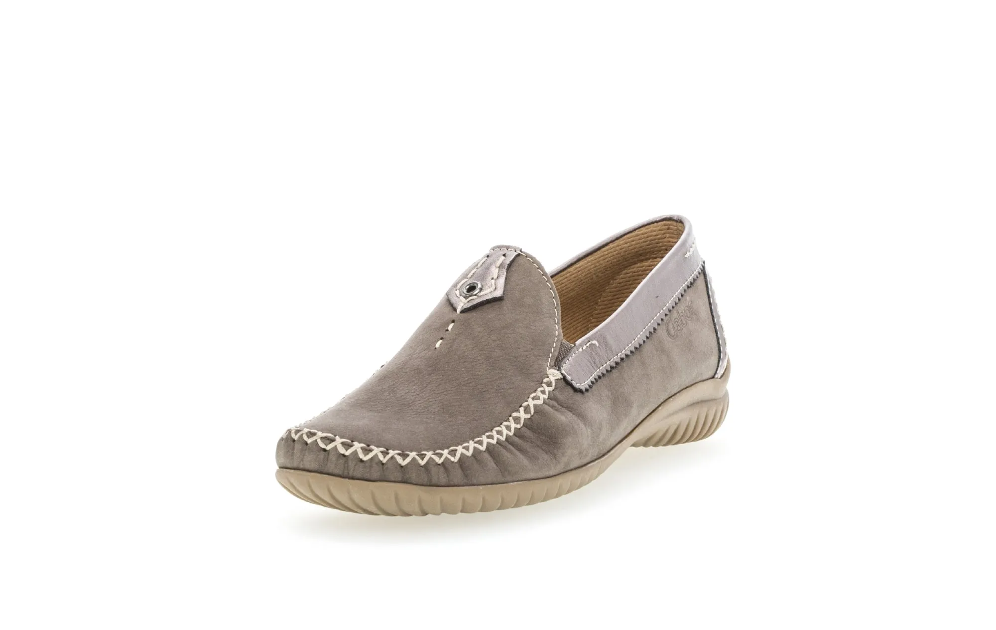 GABOR - 26.090.31 FLAT LOAFER - DARK TAUPE