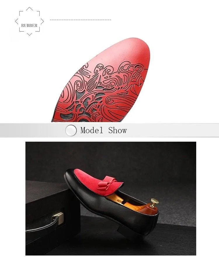 Gentlemen Bowknot Wedding Leather Dress Shoes