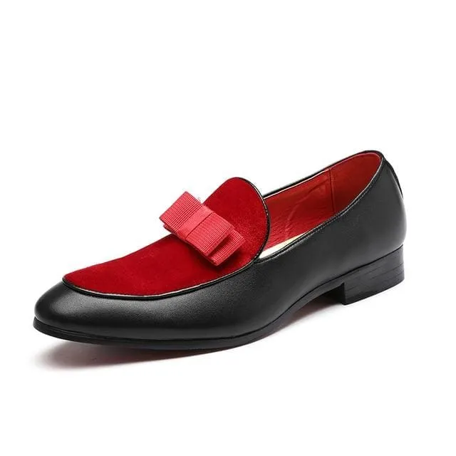 Gentlemen Bowknot Wedding Leather Dress Shoes