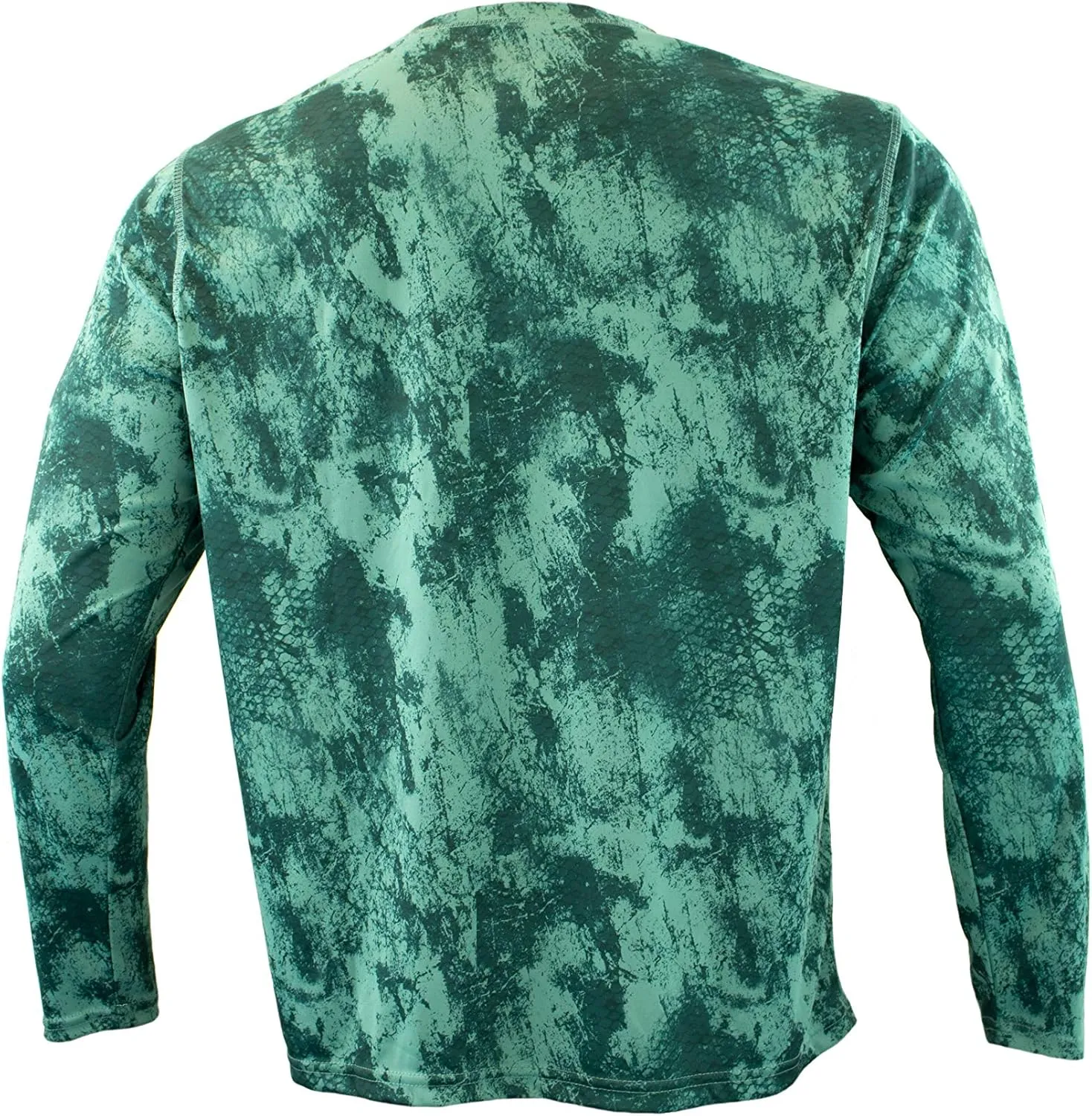 Gillz Men's Extreme Grunge Scales Long Sleeve UV Protective Lightweight Moisture Wicking Quick-Dry Breathable Fishing Shirt