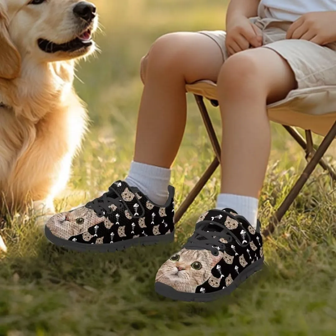 Girls Boys Hook & Loop Closure Sneakers Unisex Child Kids Anti-Slip Lightweight Shoes