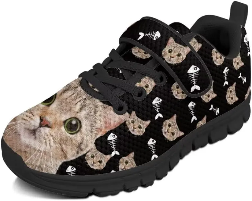 Girls Boys Hook & Loop Closure Sneakers Unisex Child Kids Anti-Slip Lightweight Shoes