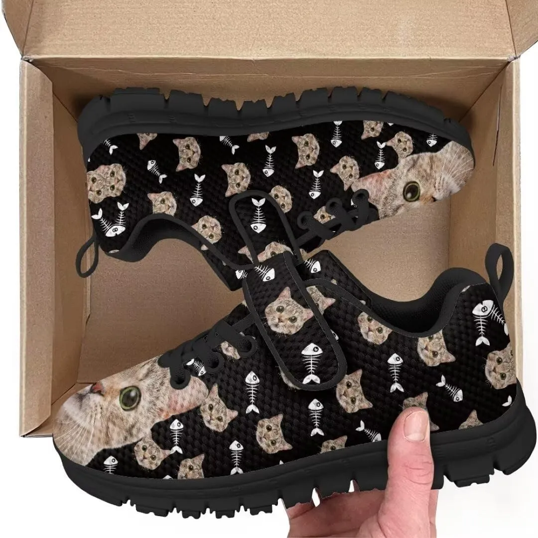 Girls Boys Hook & Loop Closure Sneakers Unisex Child Kids Anti-Slip Lightweight Shoes