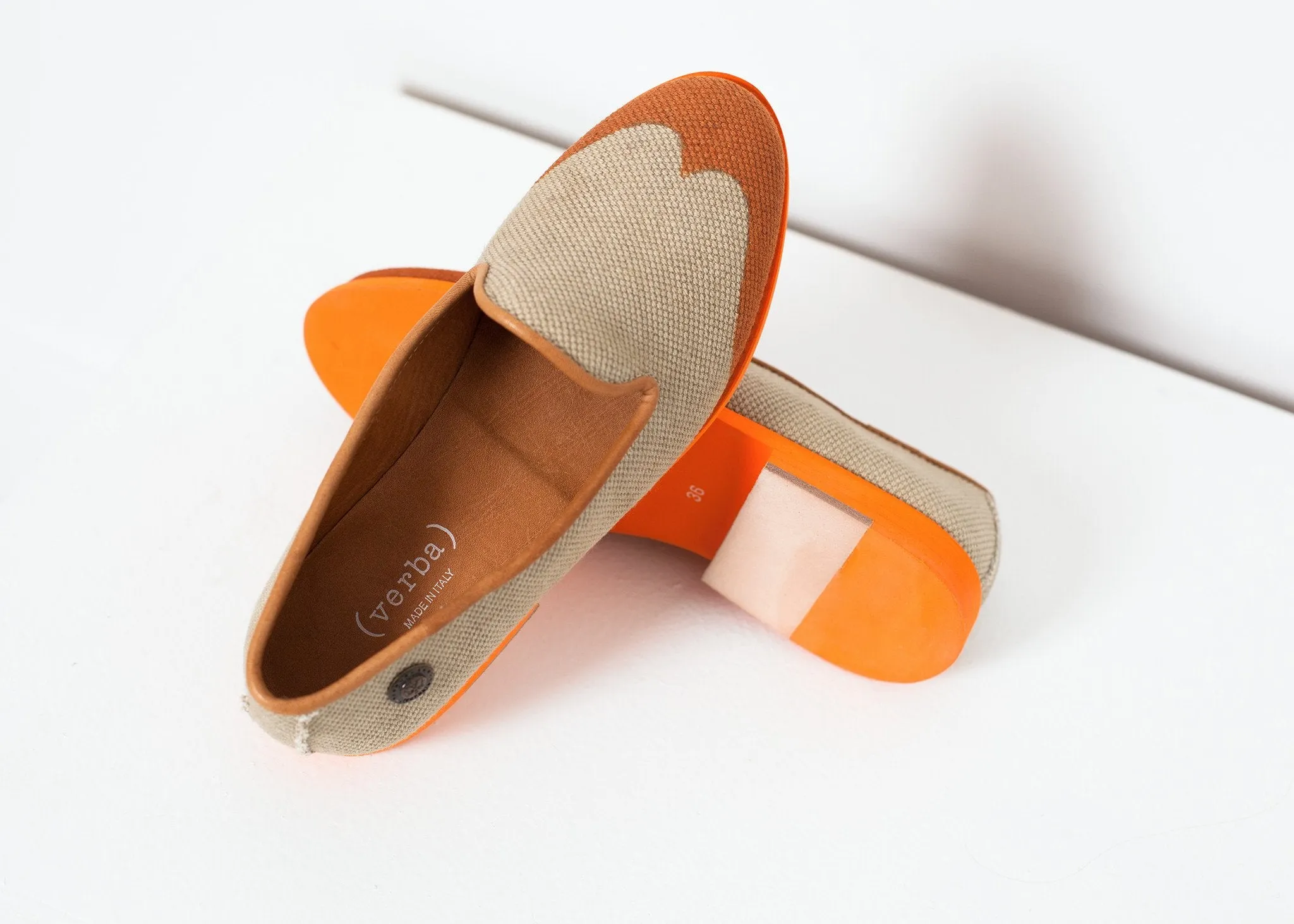 Global selection Wingtip Cloud-based Loafer in Orange