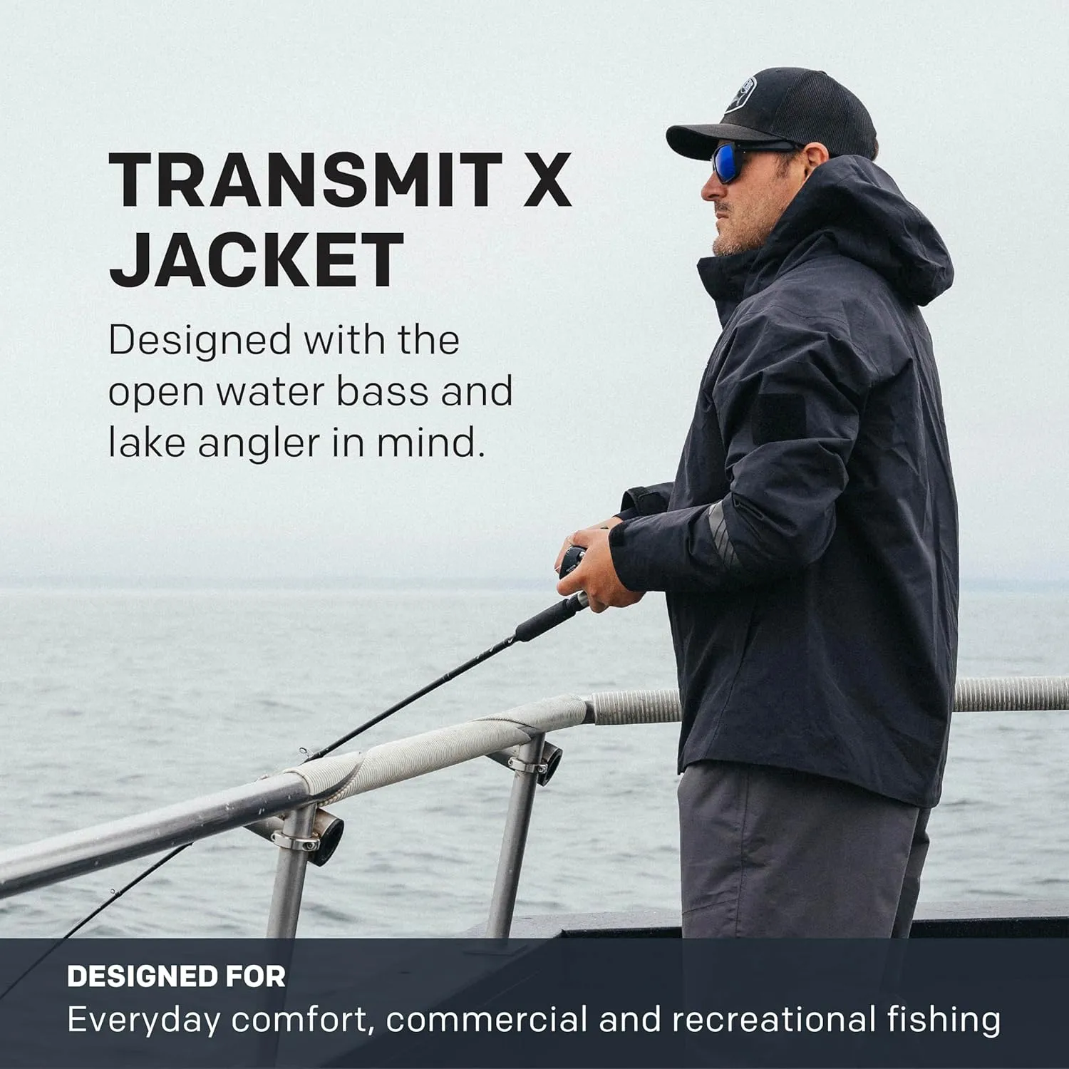 Grundéns Transmit X Jacket - Men’s Waterproof and Wind Resistant Jacket, All Weather Commercial Fishing, Breathable