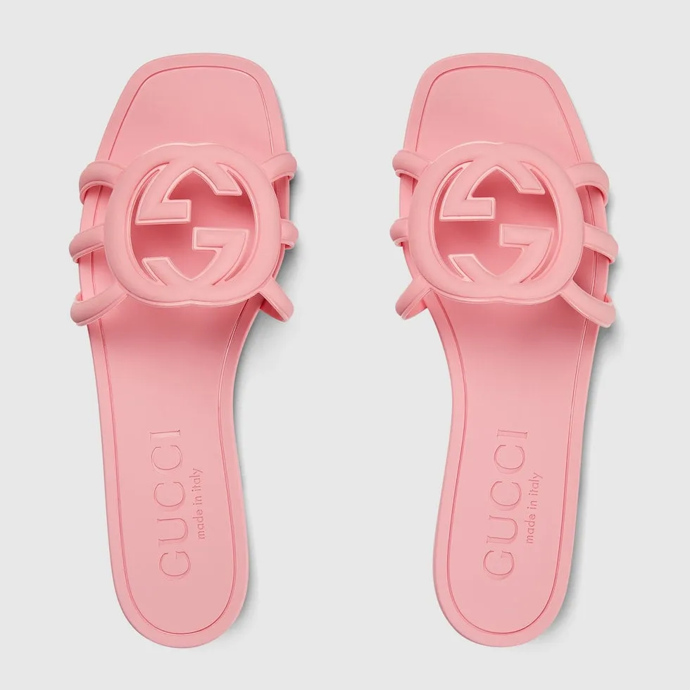 GUCCI WOMEN'S INTERLOCKING G SLIDE SANDAL