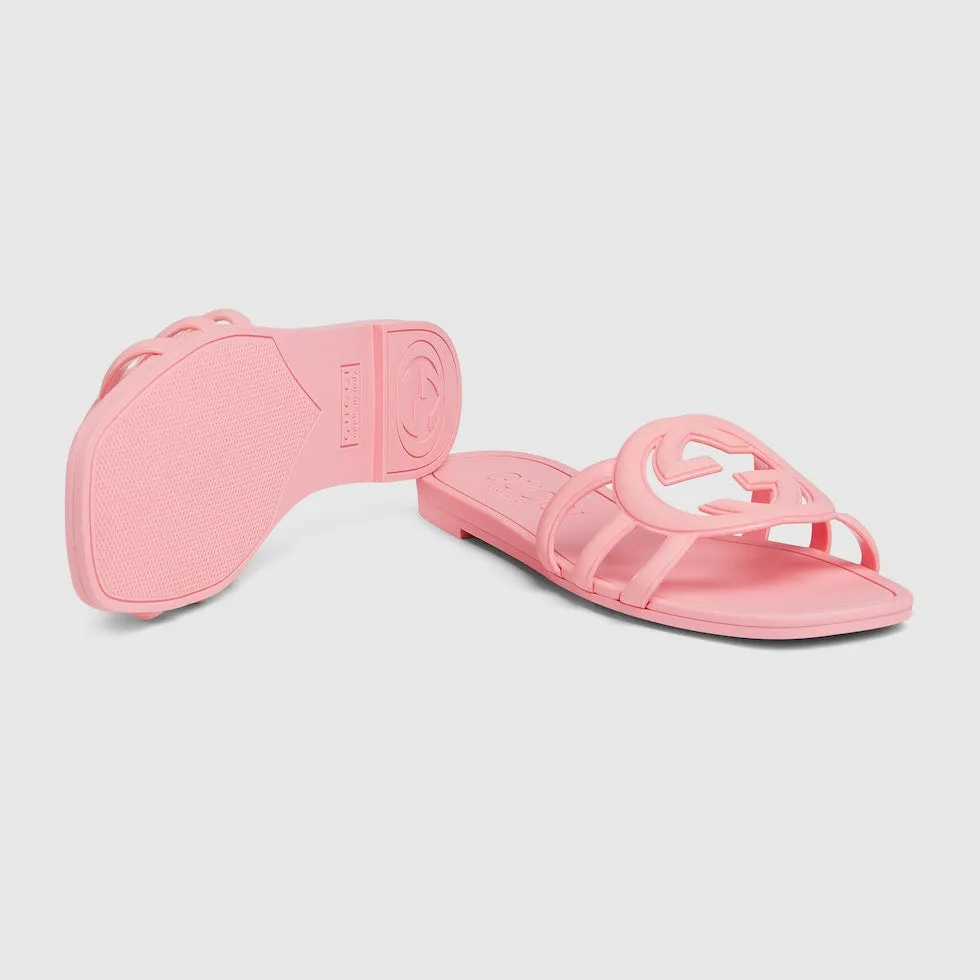 GUCCI WOMEN'S INTERLOCKING G SLIDE SANDAL
