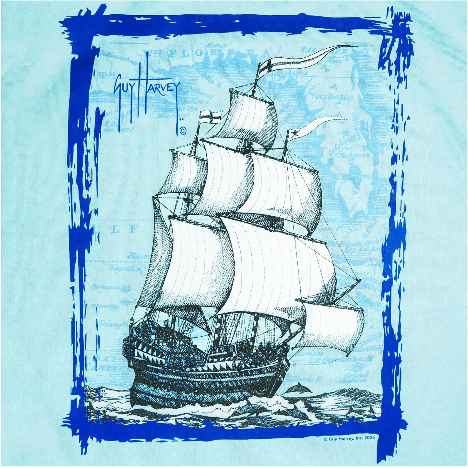 Guy Harvey Boy's Cationic Performance Hooded Tee
