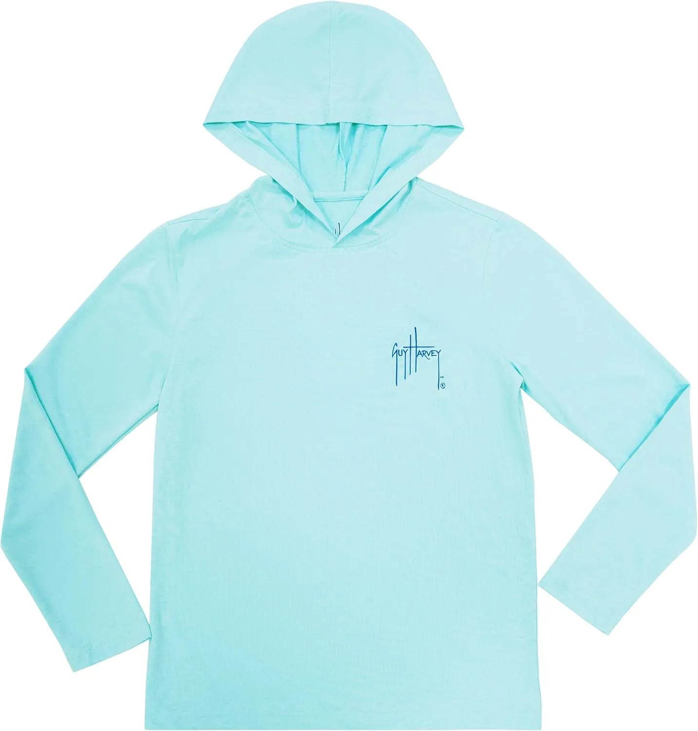 Guy Harvey Boy's Cationic Performance Hooded Tee