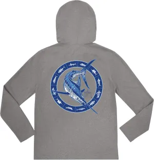 Guy Harvey Boy's Cationic Performance Hooded Tee