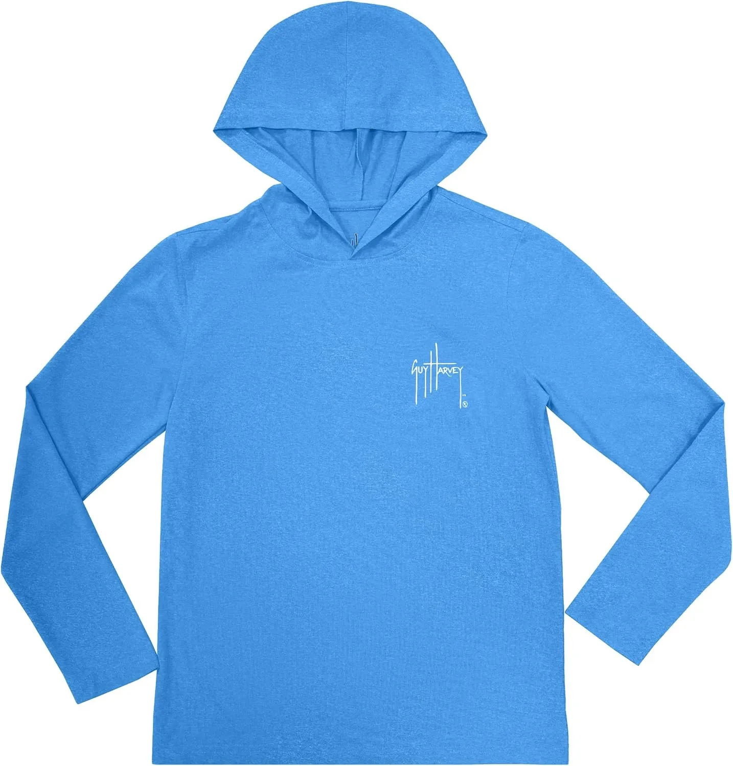 Guy Harvey Boy's Cationic Performance Hooded Tee