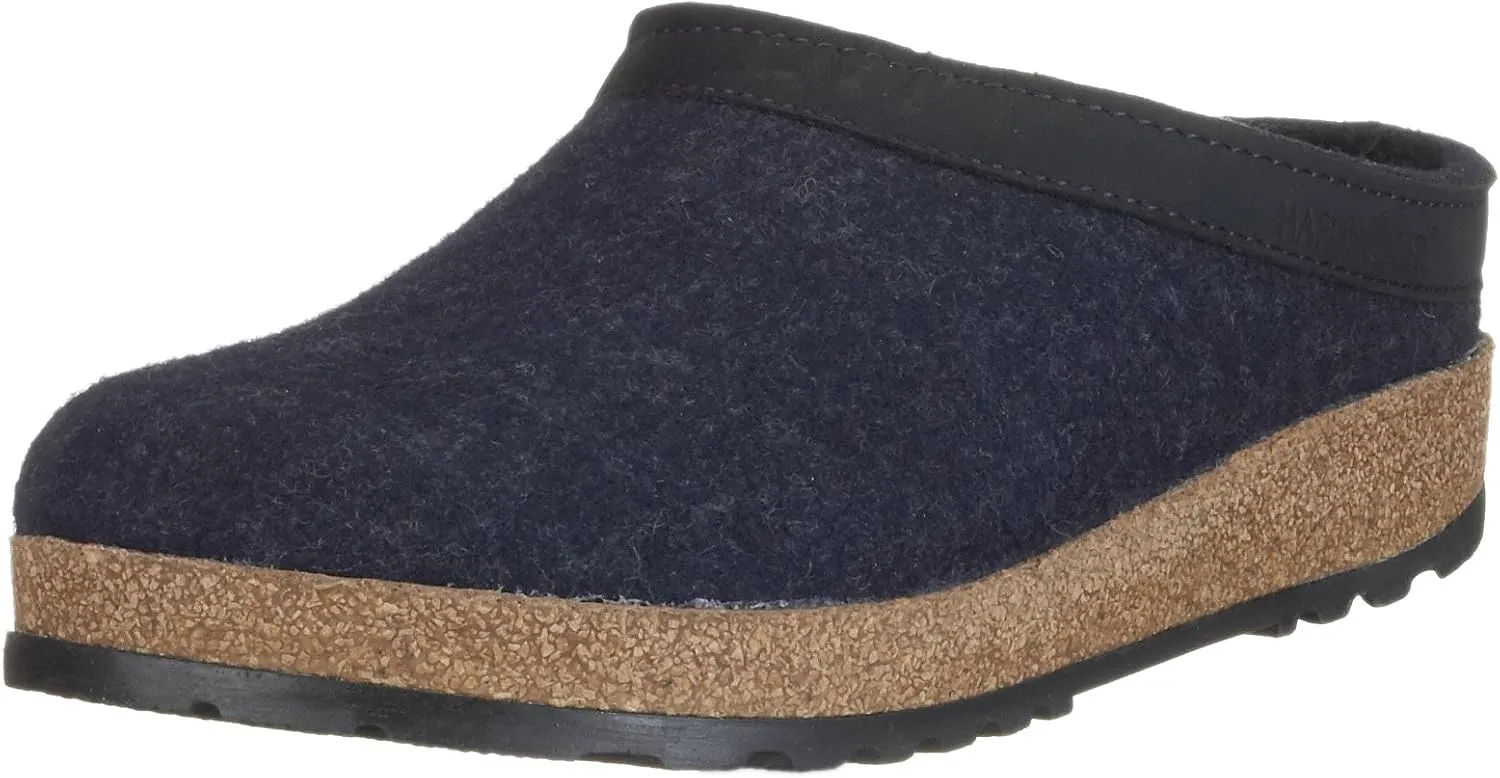 HAFLINGER Women's GZL Boat Shoe Trimmed Wool Clogs