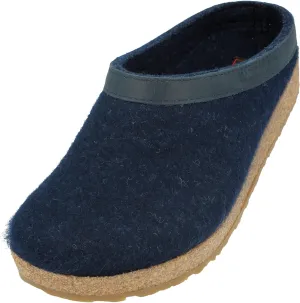 HAFLINGER Women's GZL Boat Shoe Trimmed Wool Clogs