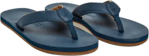 Hari Mari- The Clipper- Men's Waterproof Full-Grain Leather Sandal with Matching Leather Fob- No Break Ins, Beveled Edge to Reduce Tripping, and Floats in Water