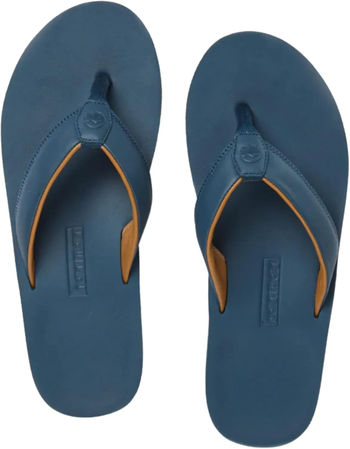 Hari Mari- The Clipper- Men's Waterproof Full-Grain Leather Sandal with Matching Leather Fob- No Break Ins, Beveled Edge to Reduce Tripping, and Floats in Water